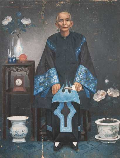 佚名 清代晚期 老人像